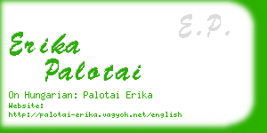 erika palotai business card